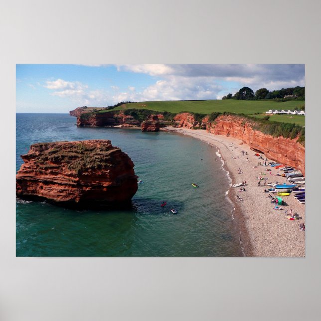 Ladram Bay Jurassic Coast Devon Poster (Vorne)