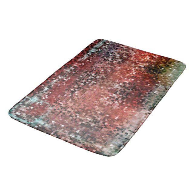 Ladrilho vermelho manchado com tinta spray badematte (Schrägansicht)