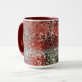 Ladrilho vermelho manchado com tinta spray tasse