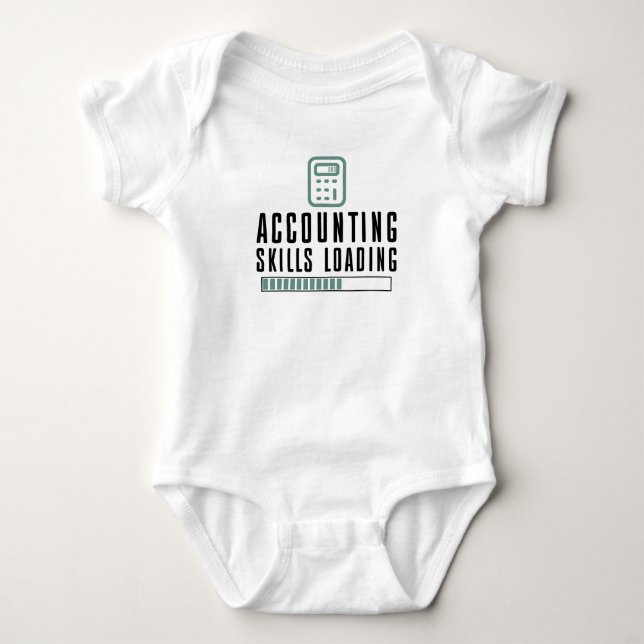 Ladung von Rechnungsführungsfähigkeiten - Buchhalt Baby Strampler (Vorderseite)