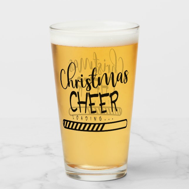 Ladung Weihnachtsschrei | Funny Seasonal Spaß Glas (Vorne (Gefüllt))