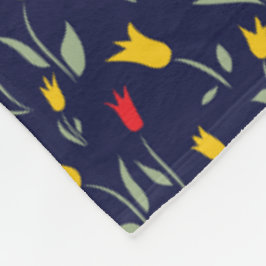 Ladungen farbenfrohe Tulips Fleecedecke