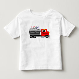 "Ladungen Liebe" LKW Kleinkind T-shirt