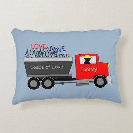 "Ladungen Liebe" LKW Personalisiert Dekokissen
