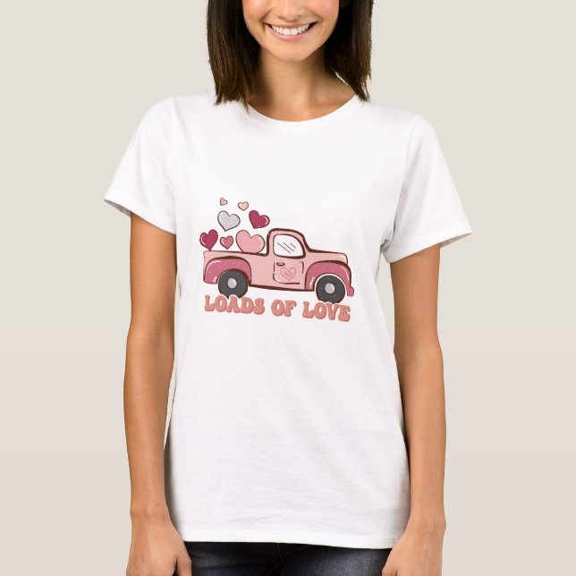Ladungen von Liebe Valentinstag T - Shirt (Vorderseite)