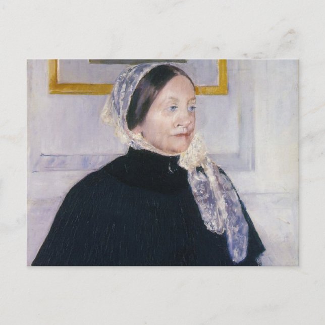 Lady am Tea Table Postkarte (Vorderseite)