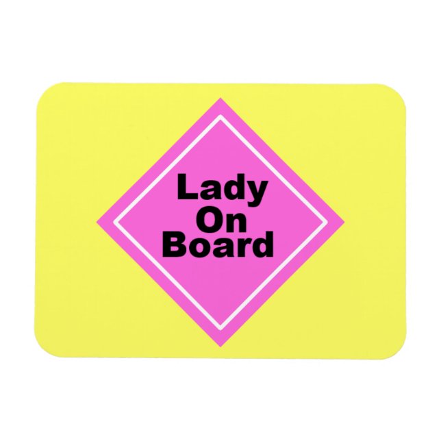 Lady an Board Magnet (Horizontal)