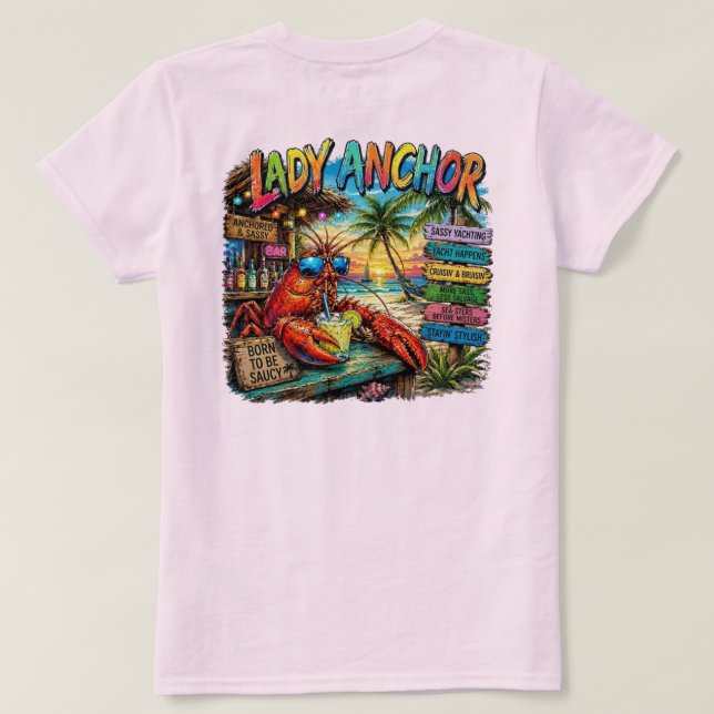Lady Anchor T-Shirt (Design Rückseite)