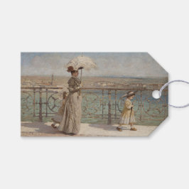 Lady and Girls Wandern auf einer Brücke in Italien Geschenkanhänger