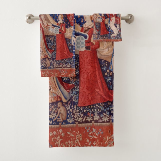 Lady and Unicorn Medieval Tapestry Desire (En situation)