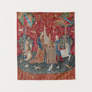 Lady and Unicorn Medieval Tapestry Hearing Wandteppich