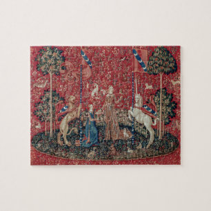 Lady and Unicorn Mittelalterliche Tapestation Gesc