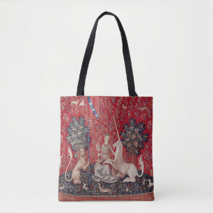 Lady and Unicorn Mittelalterliche Tapestry - Blick Tasche
