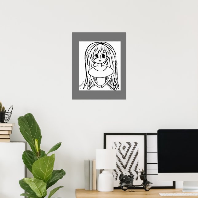 Lady Animation Poster (Heimbüro)