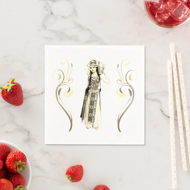 Lady Ararat Paper Napkin Serviette (Beispiel)