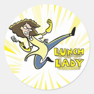 Lady-Aufkleber Runder Aufkleber