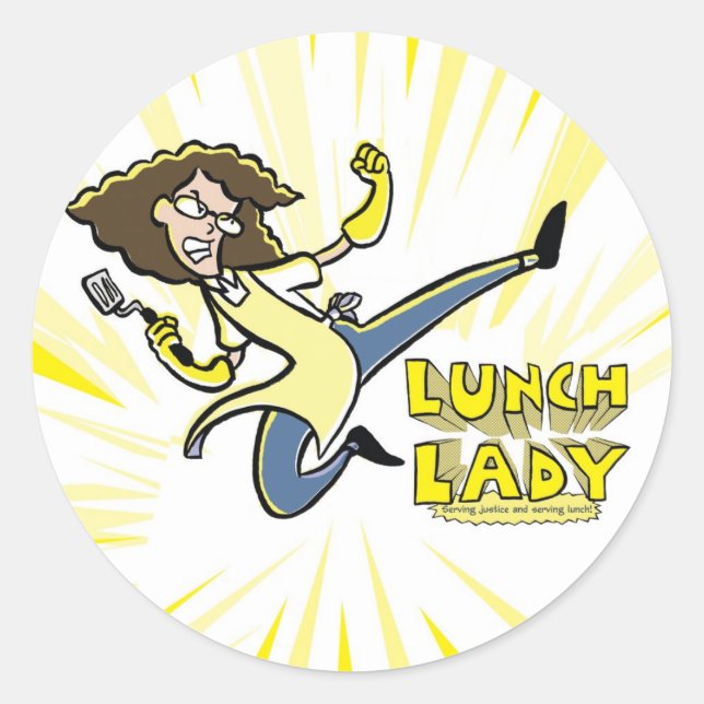 Lady-Aufkleber Runder Aufkleber (Vorderseite)