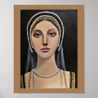 Lady aus der englischen Tudor-Ära/ Poster
