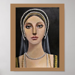 Lady aus der englischen Tudor-Ära/ Poster