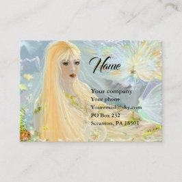 Lady Autumn Business Card Visitenkarte