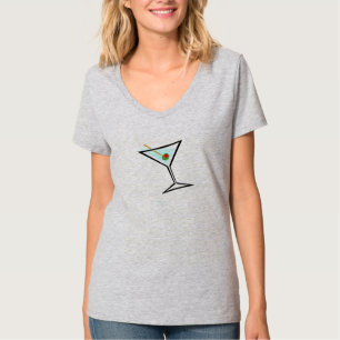Lady Barkeeper oder Cocktail Waitress Cool Martini T-Shirt