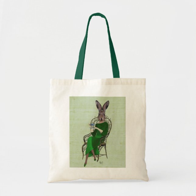 Lady Bella Rabbit Einnahme von Tee 3 Tragetasche (Vorne)