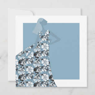 Lady Bianca Bloom Glamour Mode Art Karte