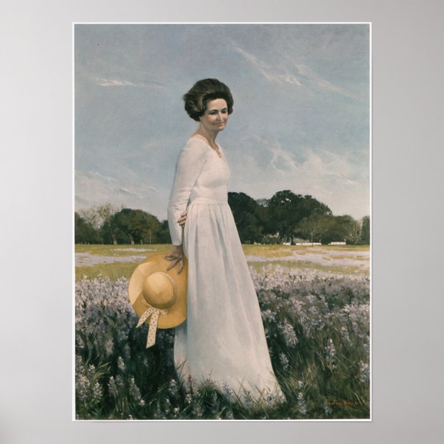Lady Bird Johnson - Aaron Shikler (1978) Poster (Vorne)