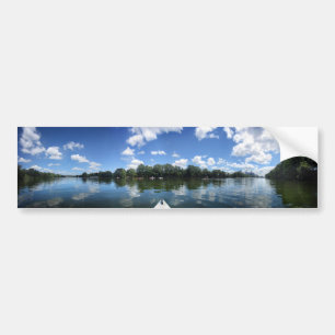 Lady Bird Lake Panorama - Austin - Texas Autoaufkleber