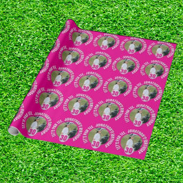 Lady Birthday Bash und Golf Fun Geschenkpapier