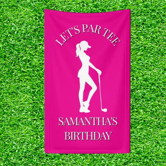 Lady Birthday mit Golf-Themed Bash Banner (Tee Off the Celebration: A Birthday Bash Like No Other!)