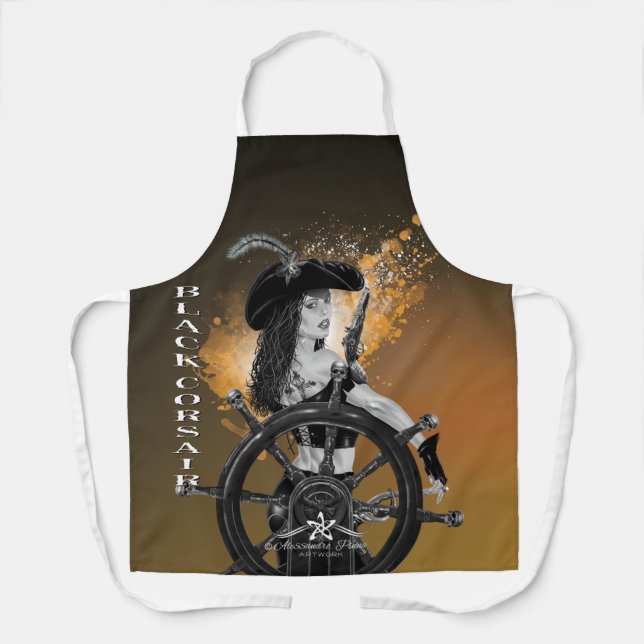 Lady Black Corsair Schürze (Vorderseite)