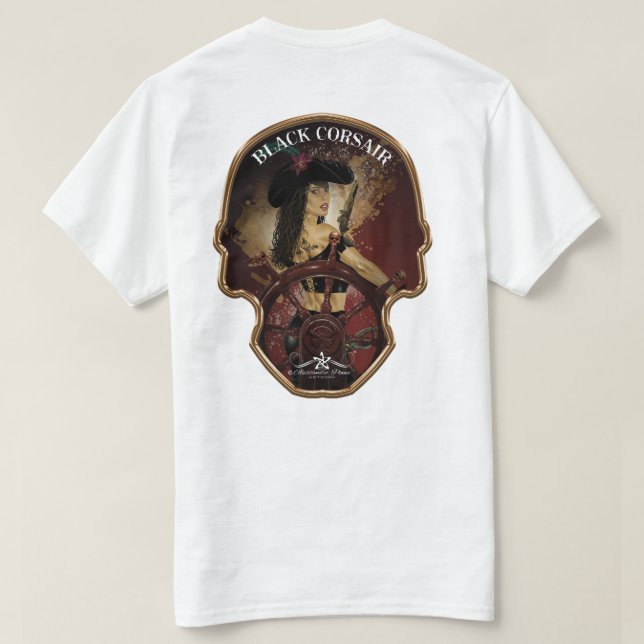 Lady Black Corsair T-Shirt (Design Rückseite)