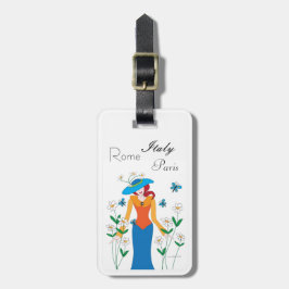 Lady Blue Gepäckanhänger