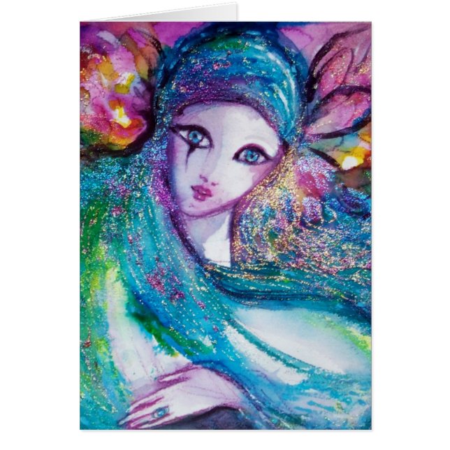 LADY BLUE MASK Venezianisch Masquerade Party (Vorne)