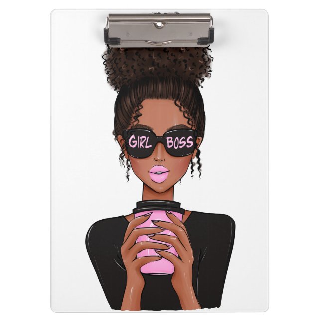 Lady Boss Life, Boss Babe Frau, Girl Boss Klemmbrett (Vorderseite)