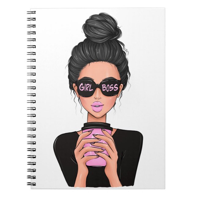 Lady Boss Life, Boss Babe Frau, Girl Boss Notizblock (Vorderseite)