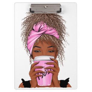Lady Boss Life, Boss Babe T - Shirt Tote Bag N Klemmbrett