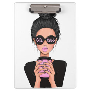Lady Boss Life, Boss Babe Woman, Girl Boss Planner Klemmbrett