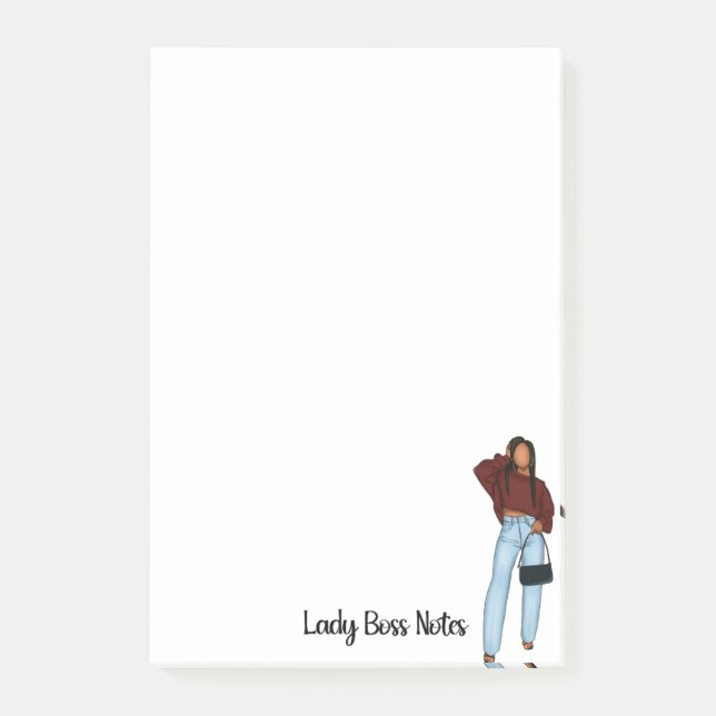 Lady Boss Notes Post-it Klebezettel (Vorderseite)