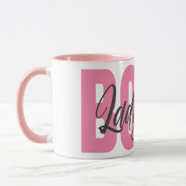 Lady Boss Typografie Tasse