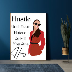 Lady Boss Wall Art, Boss Lady Quotes, Motivierend Poster