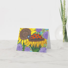 Lady Bug Afternoon Notecard Karte