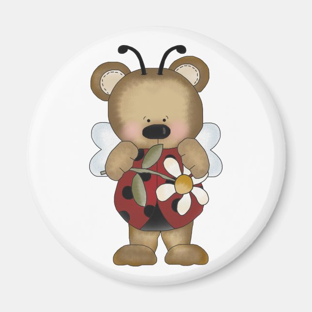 Lady Bug Baby Bear mit Daisy Magnet (Vorne)
