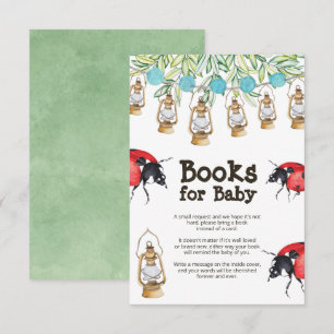 Lady Bug Baby Showbuchkarte Einladung