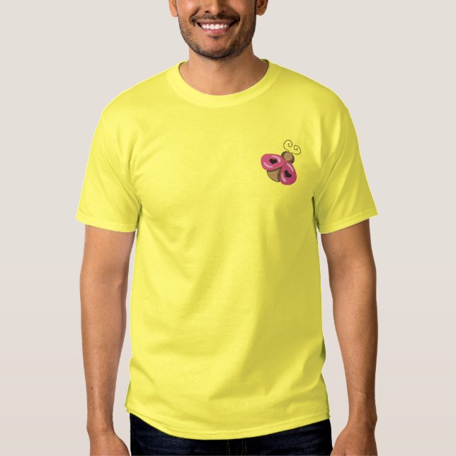 Lady Bug Besticktes T-Shirt (Vorderseite)