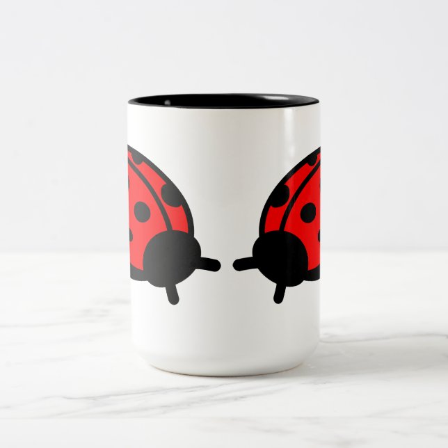 Lady Bug Blanc & Mug Noir (Centre)