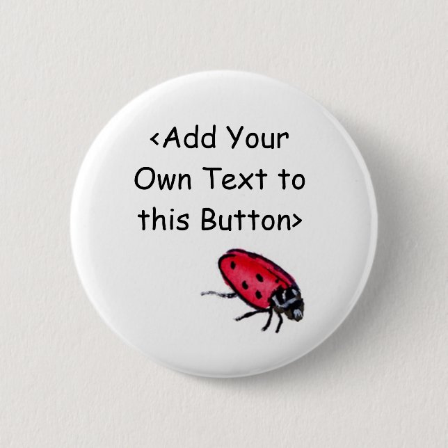 Lady Bug Button (Vorderseite)