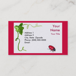 Lady Bug Carte de visite