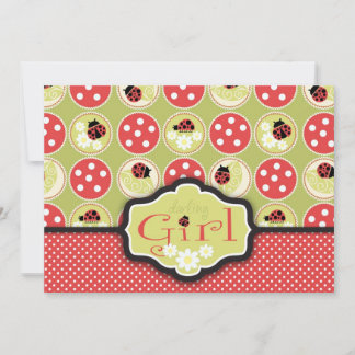 Lady Bug Einladungskarte